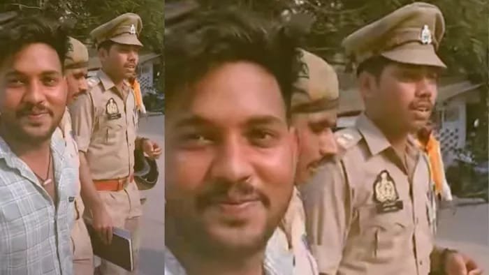 यूपी में जेल से पेशी पर आए बंदी ने कचहरी में बनाई Reel वायरल