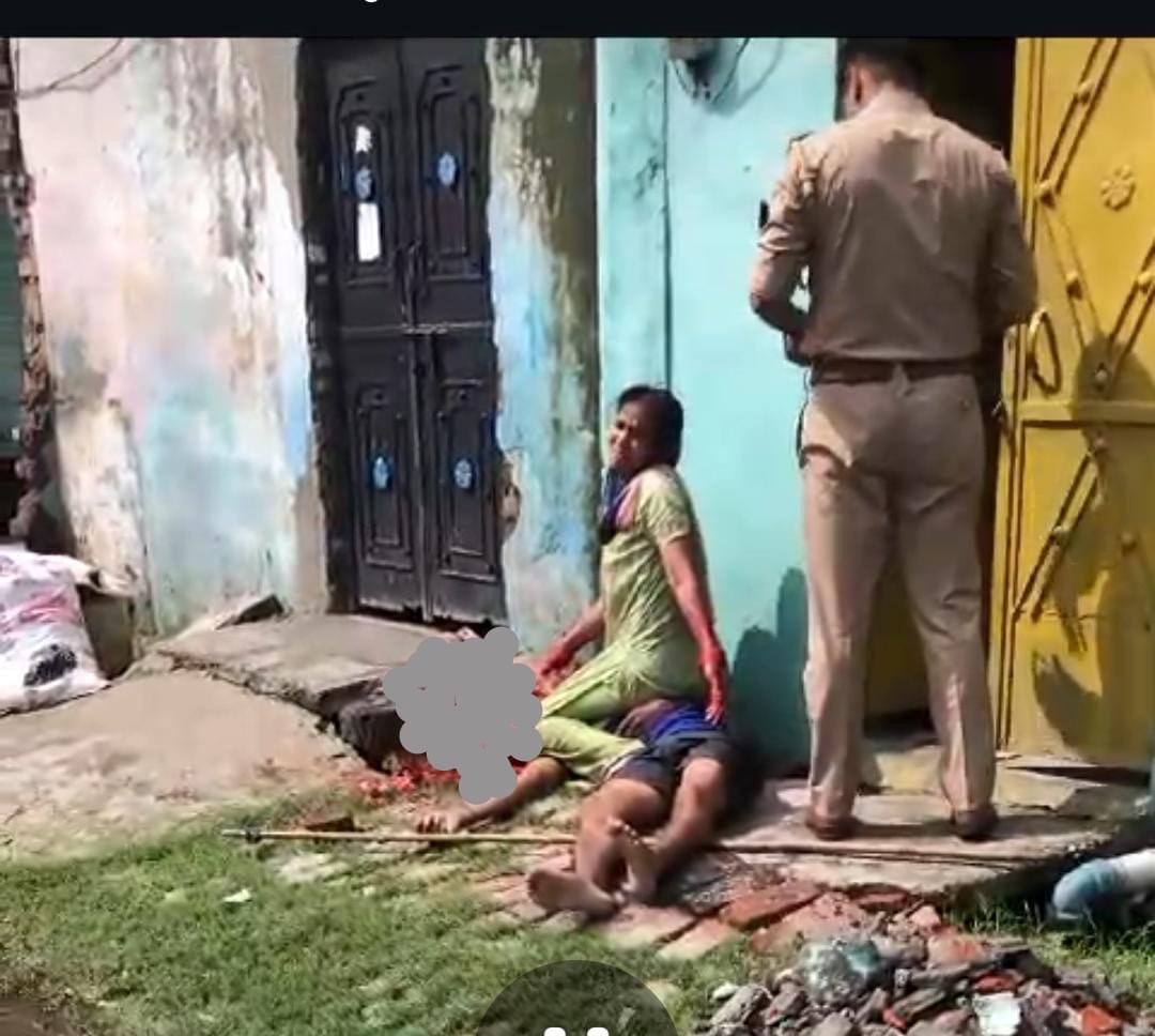 पत्नी ने शराबी पति की पत्थर से सिर कूटकर की निर्मम हत्या    यूपी शाहजहाँपुर