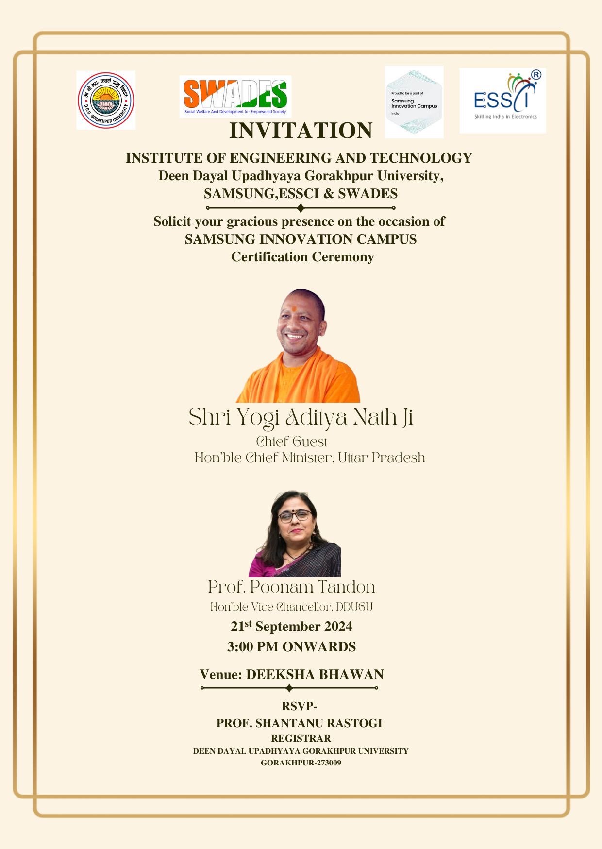 विश्वविद्यालय एवं समस्त सम्बद्ध महाविद्यायलयों को सूचित किया जाता है