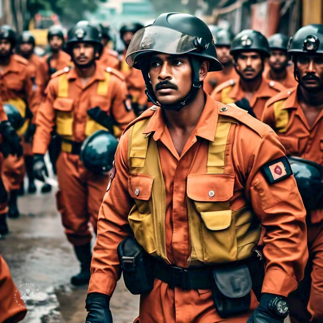 NDRF 2024 टीम द्वारा फाफामऊ के बाढ़ प्रभावित इलाकों में खाद्य सामग्री वितरण किया गया