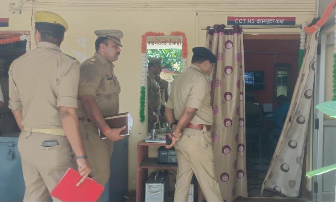 एसपी नार्थ ने किया हरपुर बुदहट थाने का अर्धवार्षिक निरीक्षण