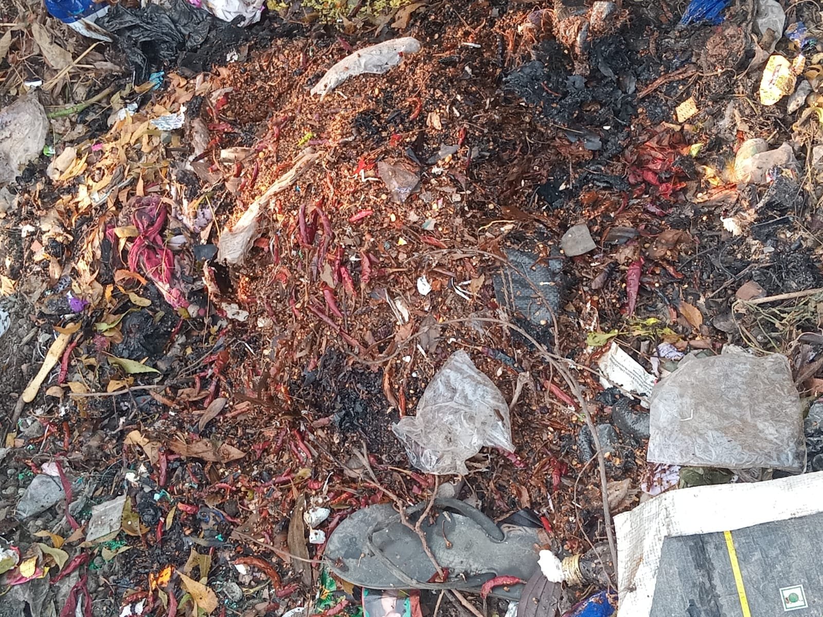 दीवाली के दिनलाल मिर्च के धुएं से मुहल्ले के लोगों के निकले आंसू