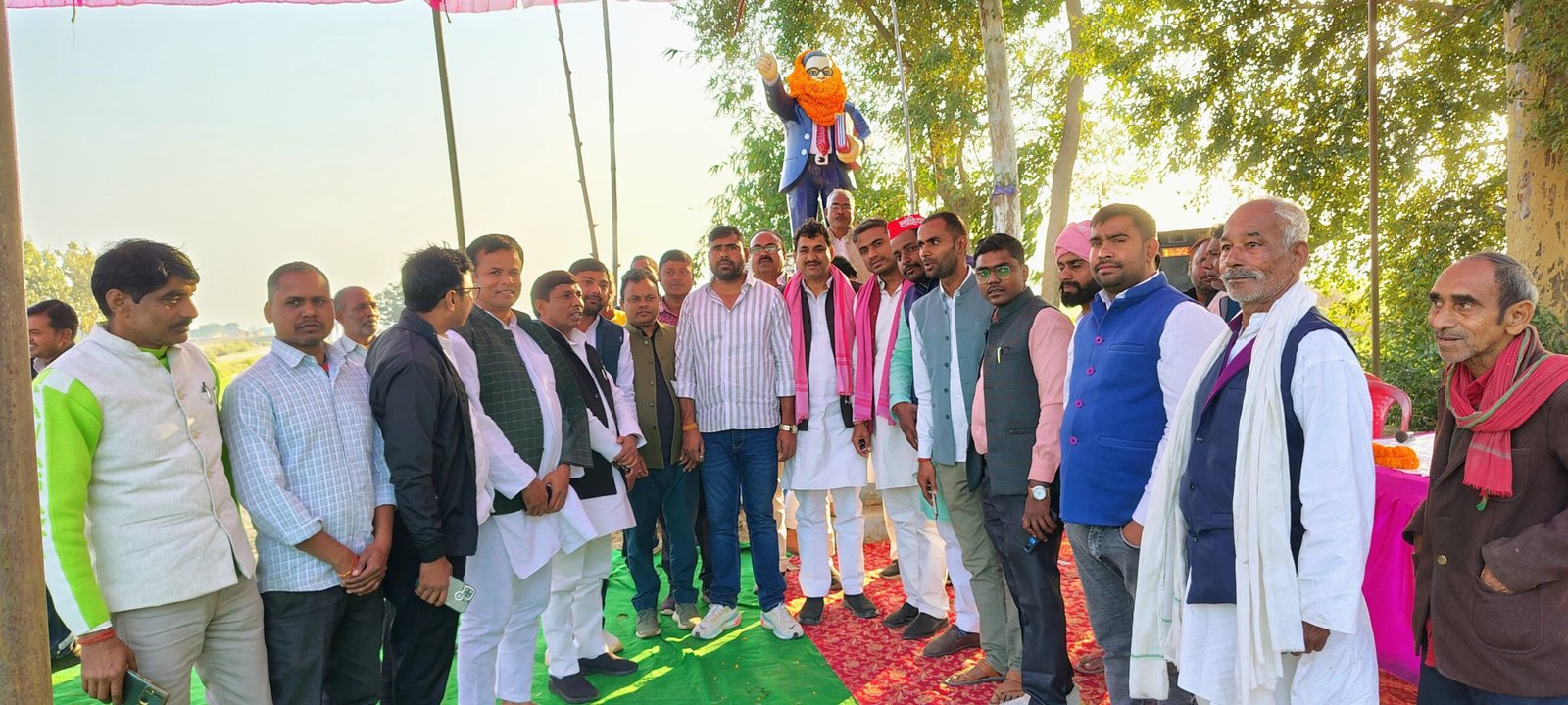 सपा ने बैजलपुर मे मनाया भीमराव अंबेडकर का परिनिर्वाण दिवस