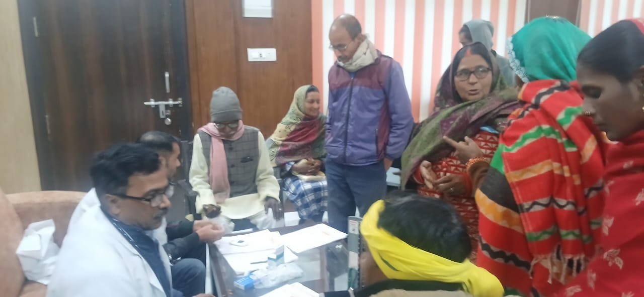 ‘निःशुल्क नेत्र परीक्षण एवं मोतियाबिन्द चयन शिविर’ का आयोजन