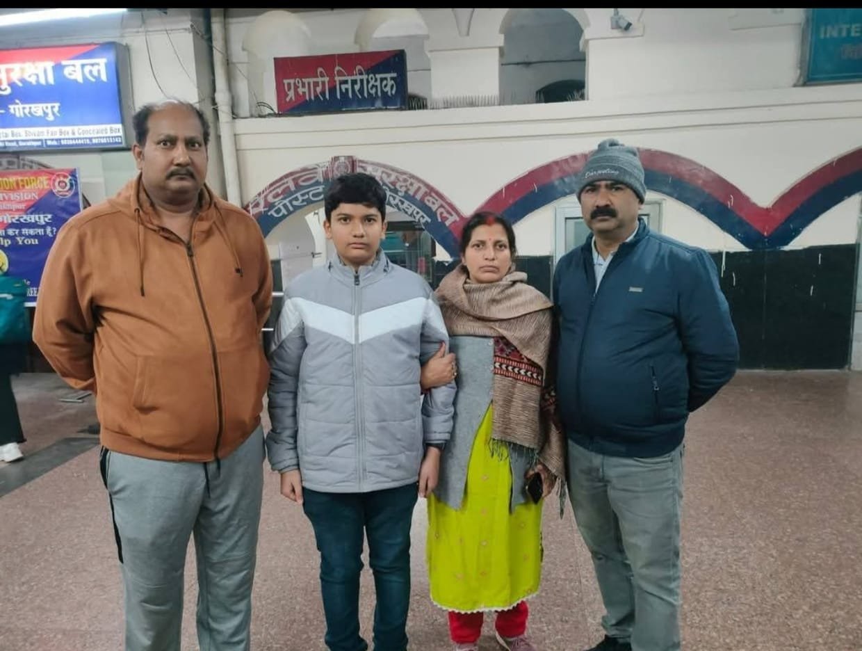 गोरखपुर पुलिस का गुड वर्क, मिल गया खोया पुत्र
