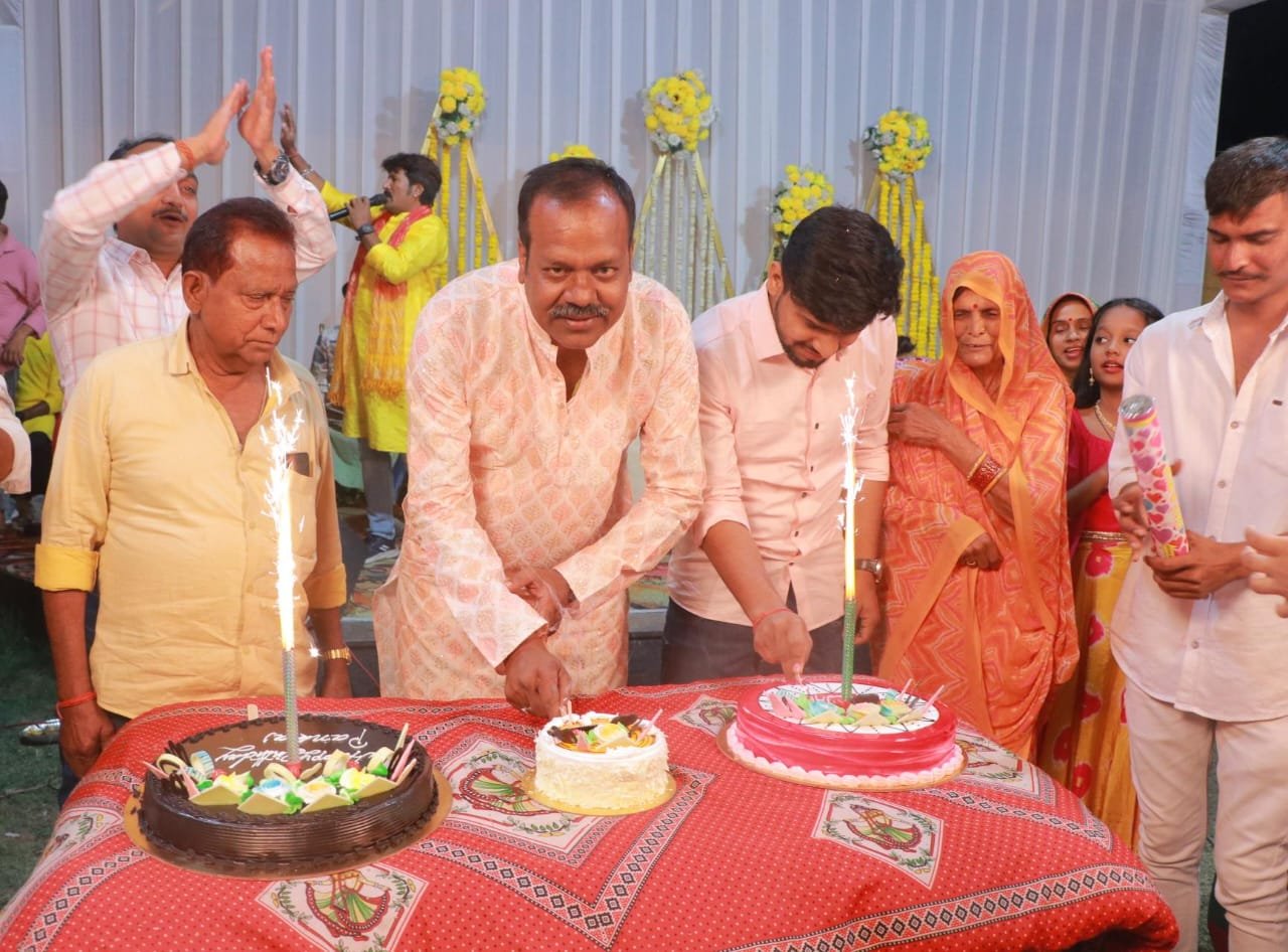 अभिनेता पप्पू तिवारी (पंकज तिवारी) का 51वां जन्मदिन दोहरी खुशी से मनाया गया