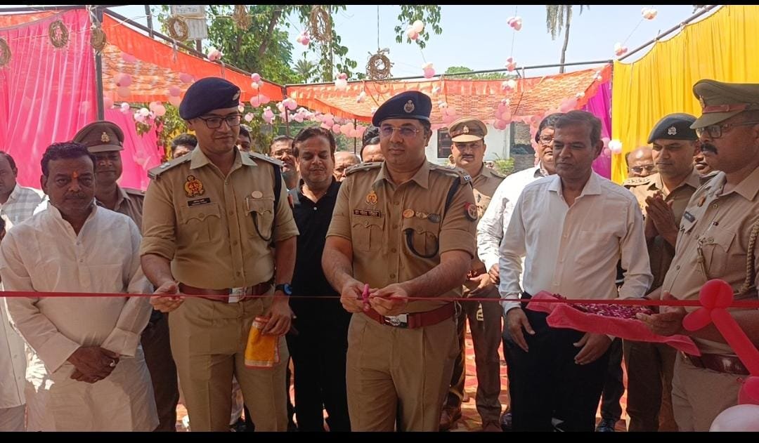 नवनिर्मित पुलिस चौकी का एसएसपी ने किया उद्घाटन