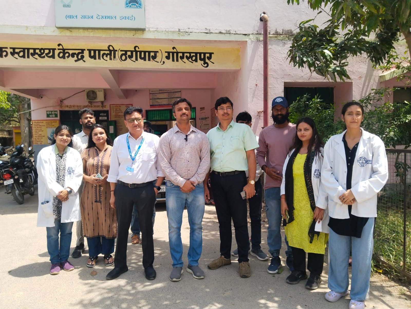 सीएचसी ठर्रापार में पहुंची आईसीएमआर की टीम, भूमि और अस्पताल का किया निरीक्षक