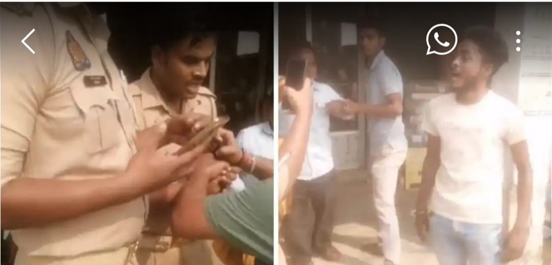 झगड़ा सुलझाने पहुंची पुलिस पर मनबढ़ युवकों ने किया हमला