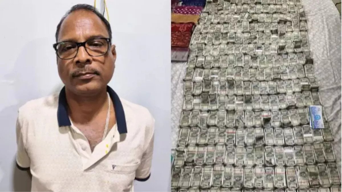रिटायर होने के 2 दिन पहले थर्राया इंजीनियर, छापामारी के दौरान खिड़की से फेंकने लगा नोटों की गड्डी