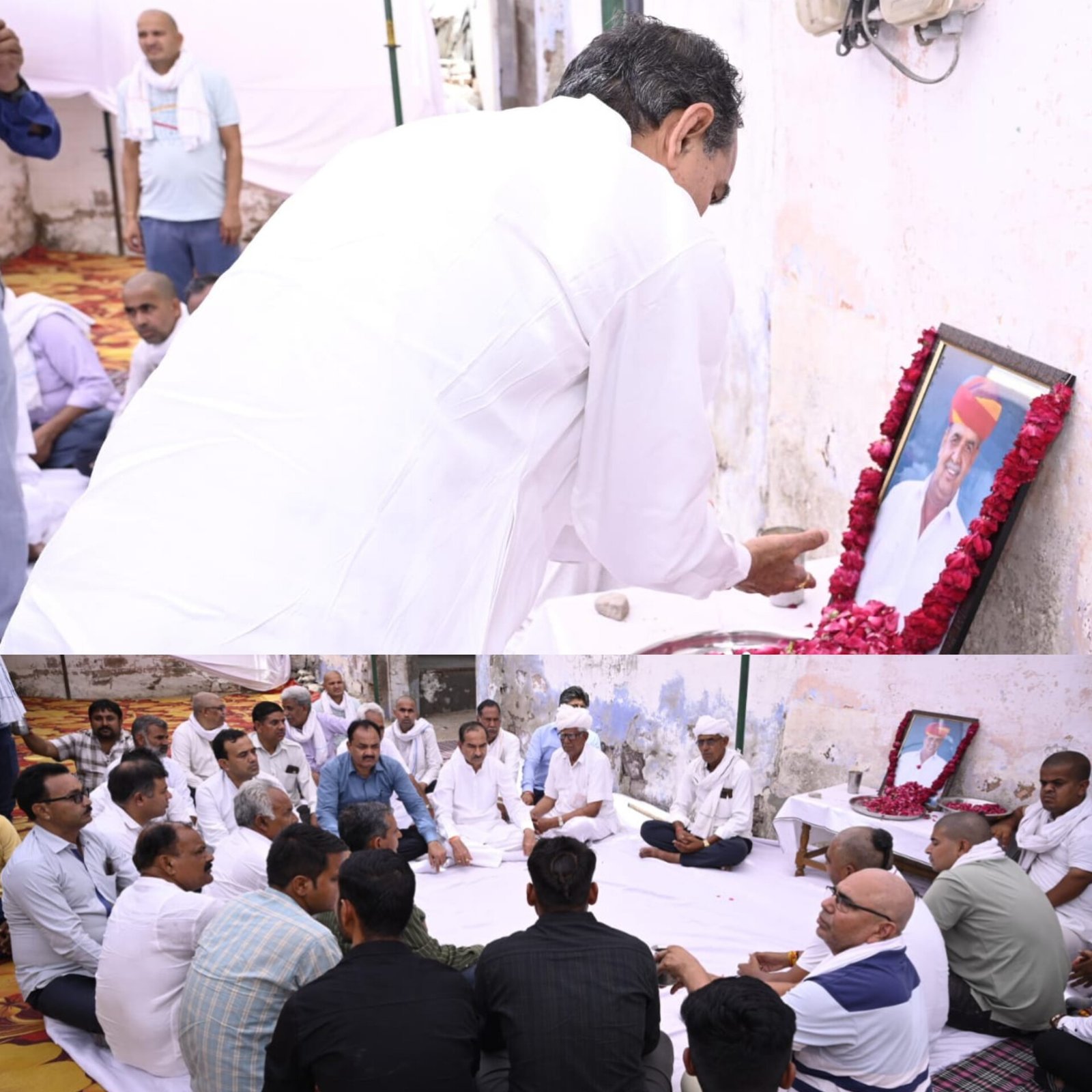 दयालपुरा सरपंच प्रतिनिधि भैरुसिंह मादड़ी की शोकसभा में पहुंचे भाजपा प्रदेशाध्यक्ष मदन राठौड़