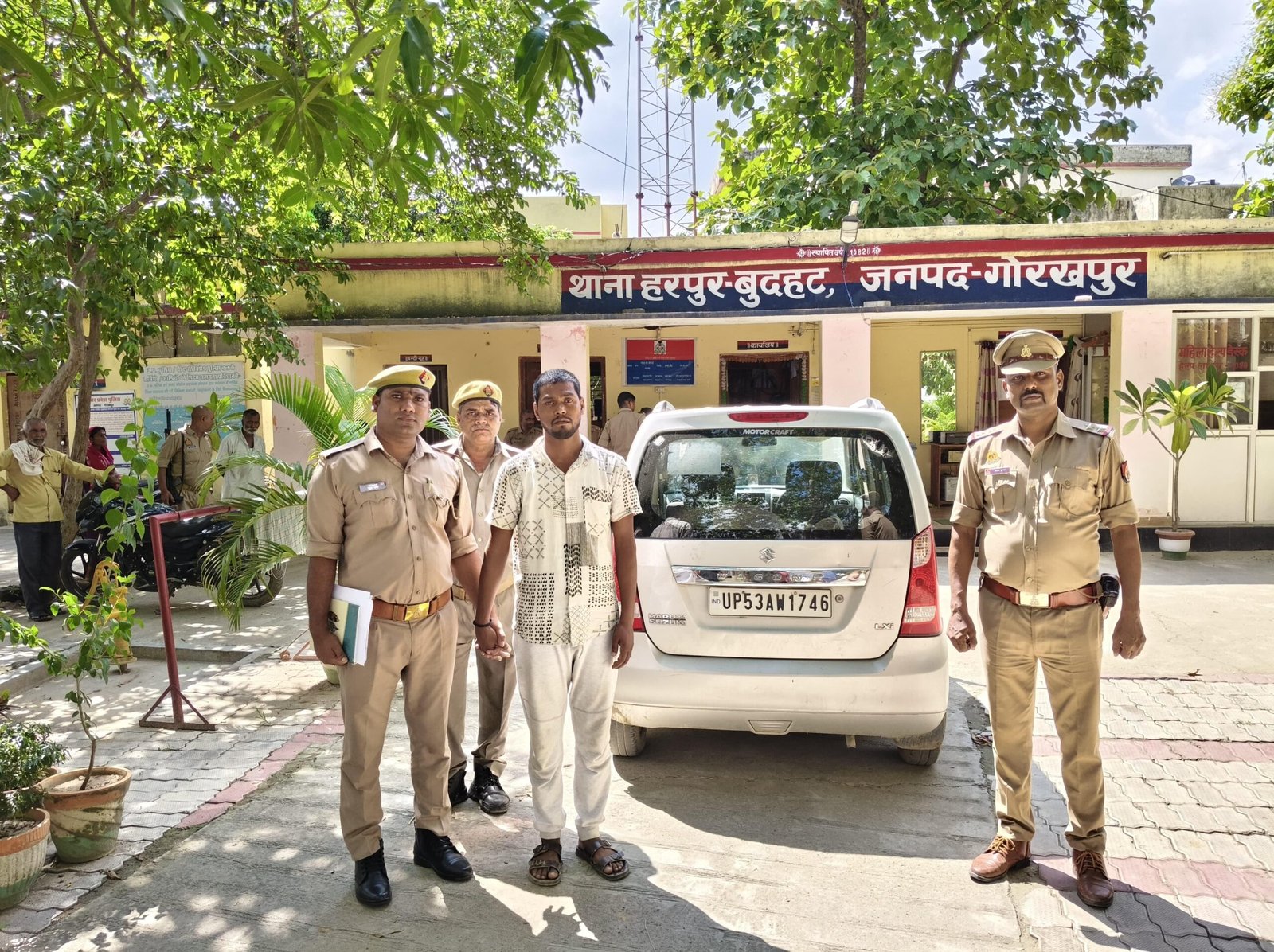 खड़े ट्रक से गेहूं और चावल चोरी करने वाले शातिर चोर को पुलिस ने किया गिरफ्तार