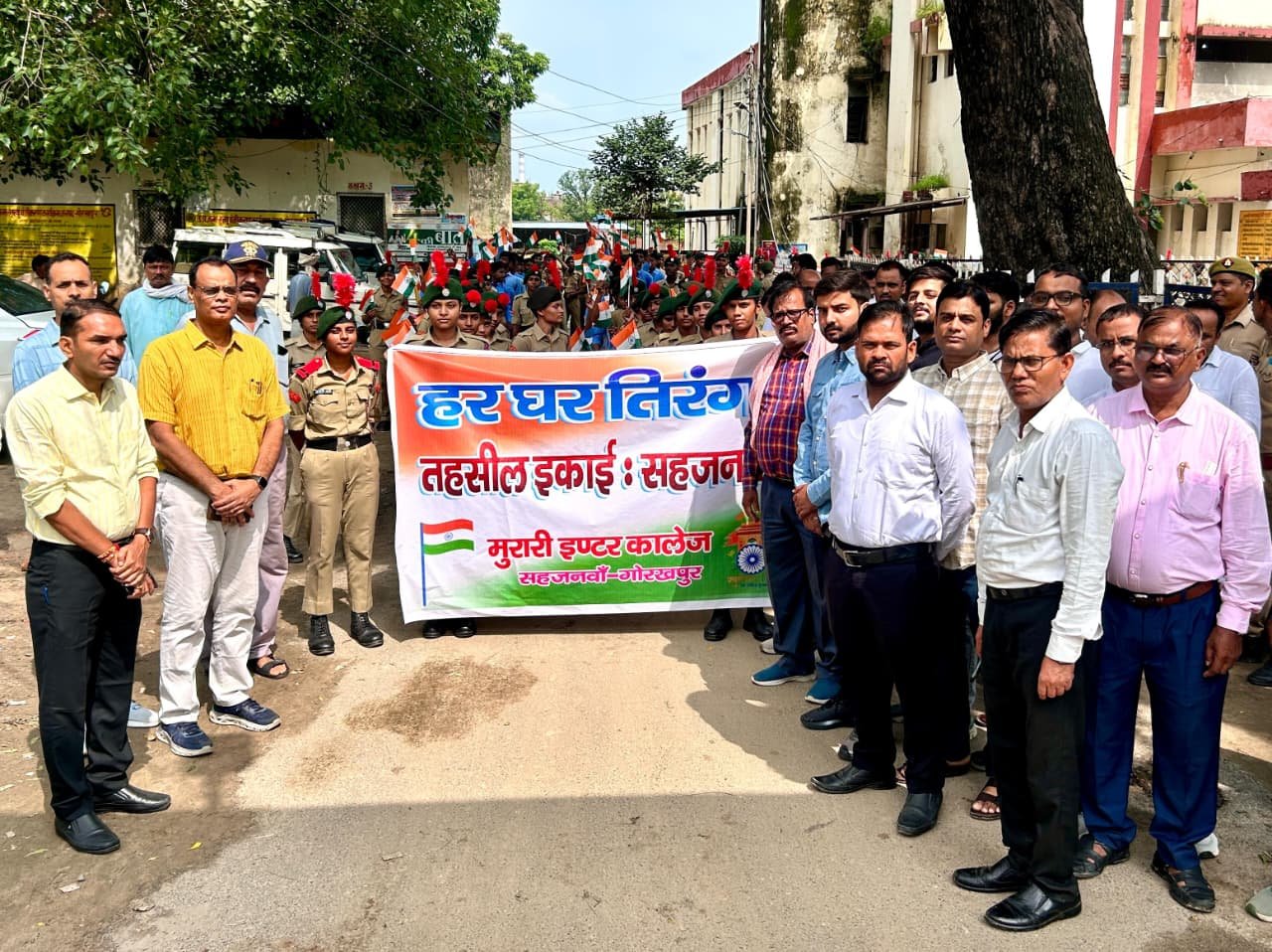 हर घर तिरंगा यात्रा : सहजनवा में उपजिलाधिकारी ने निकाली जागरूकता रैली