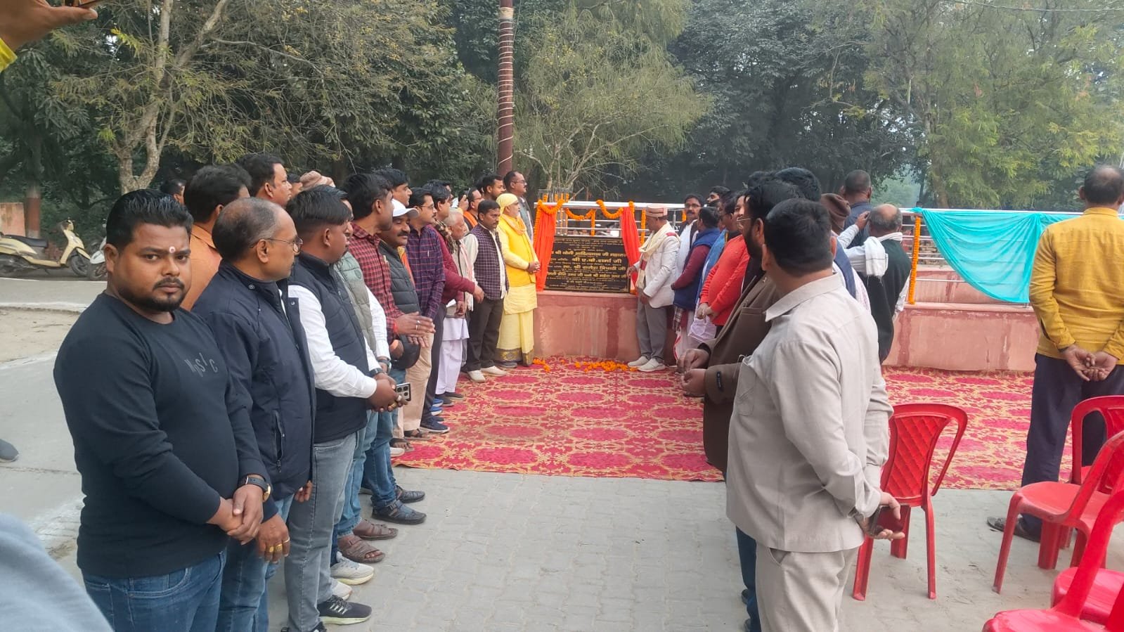 नगर पंचायत में विकास कार्यों का लोकार्पण, शिलान्यास
