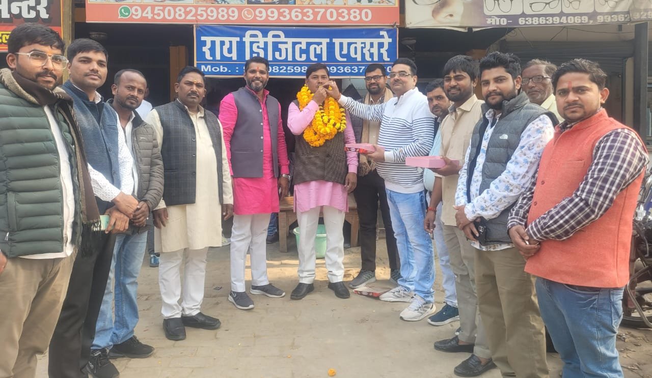 नव निर्वाचित भाजपा मंडल अध्यक्ष का हुआ जोरदार स्वागत