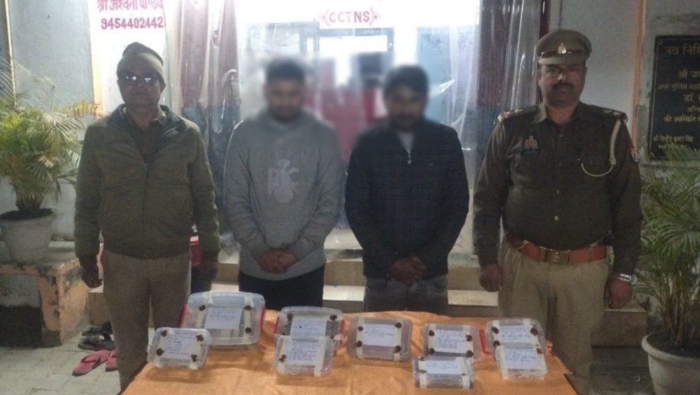 थाना गीडा पुलिस की बड़ी कार्यवाही: चोरी के दो शातिर अभियुक्त गिरफ्तार