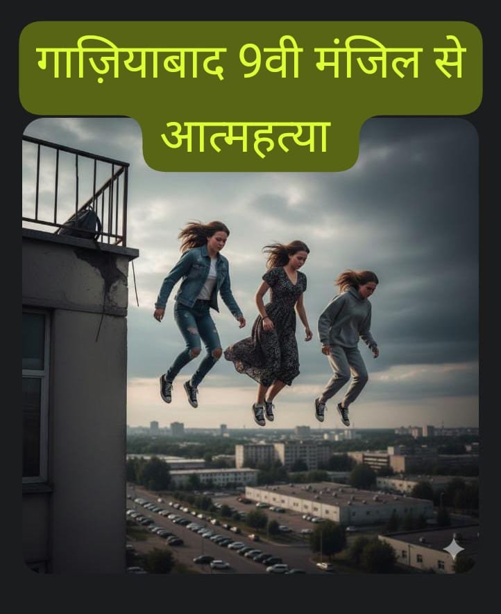 गाजियाबाद में तीन सगी बहनों ने किया 9 वी मंजिल से कूद कर सुसाइड…