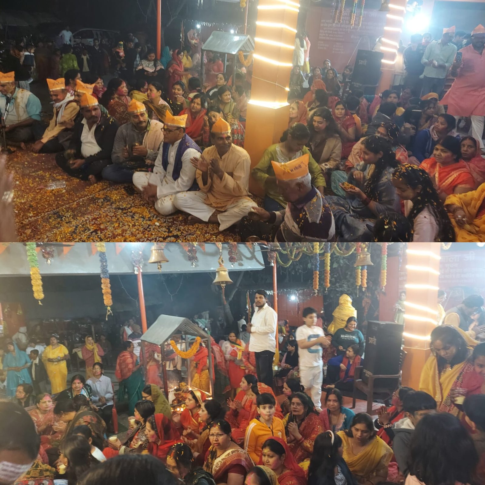 बालाजी मंदिर दरबार में जलाभिषेक के साथ मनाया गया फगुआ